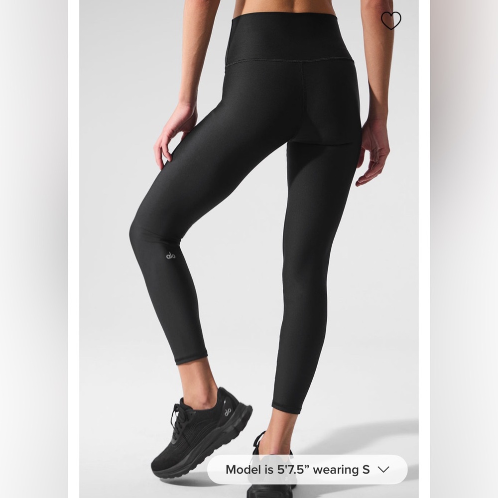 ALO Yoga Black High-Waist Airlift Leggings 7/8